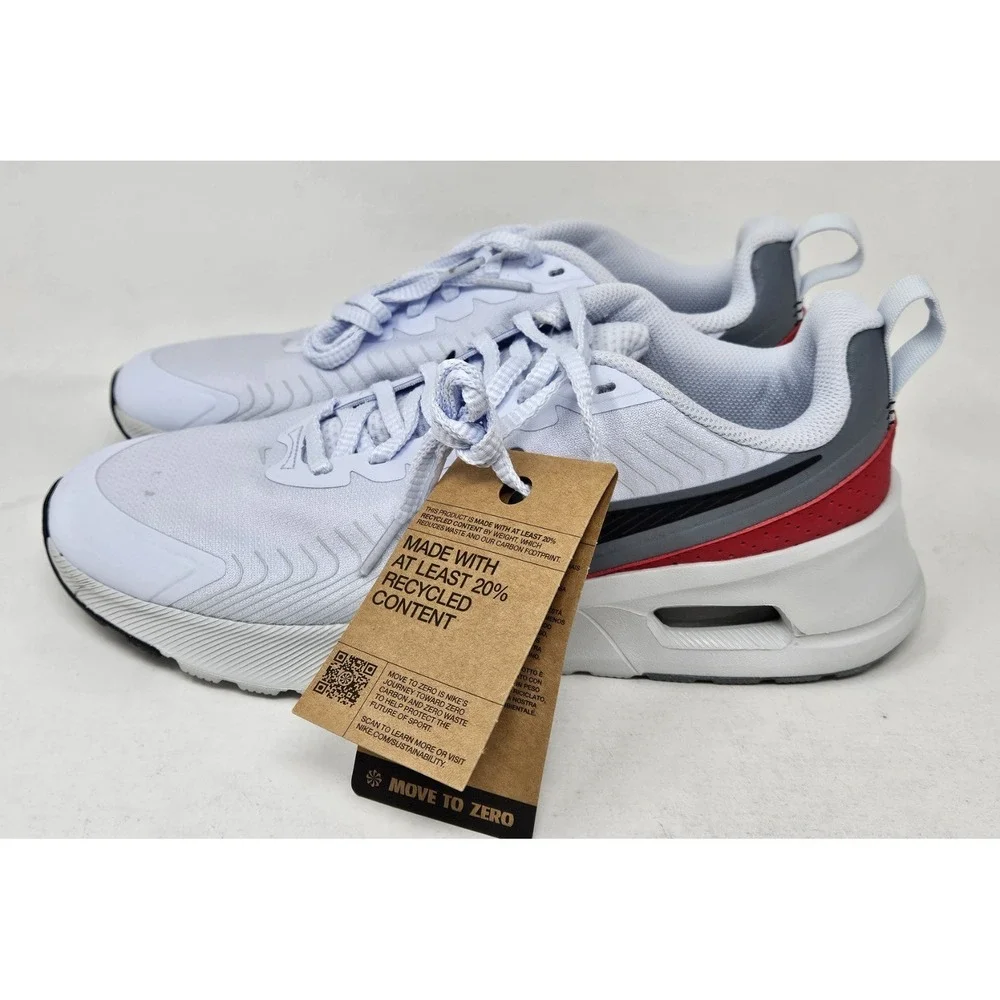 Nike Air Max Nuaxis Running Shoes FD4329-002 White/Gray/Red Men's Size 8M